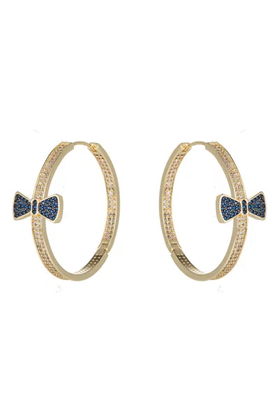 EYE CANDY LA BOW LOOP EARRINGS