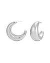 Eye Candy La Camila Half Bean Drop Earrings In Metallic