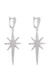 Eye Candy La Women's Luxe Crystal & Silvertone Statement Earrings In Silver