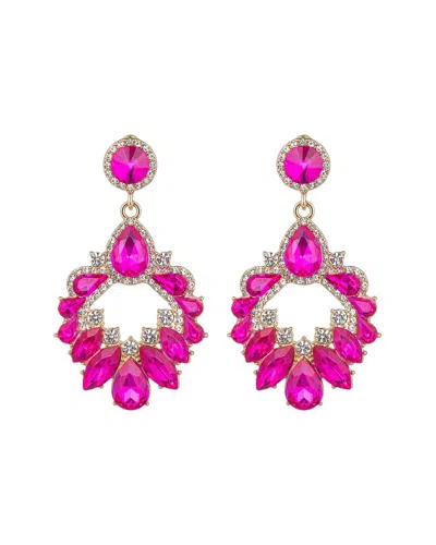 Eye Candy La Ari Hot Pink Statement Earring