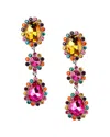 Eye Candy La Cascade Drop Earring In Multi