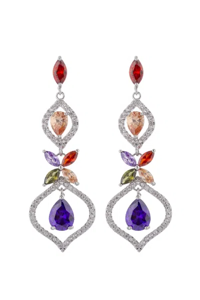 Eye Candy La Cassia Earrings In Purple