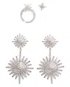 Eye Candy La Celestial Cz Crystal Earring Set