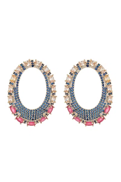 Eye Candy La Circe Earrings In Blue