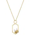 Eye Candy La Clear Quartz Pendant Necklace