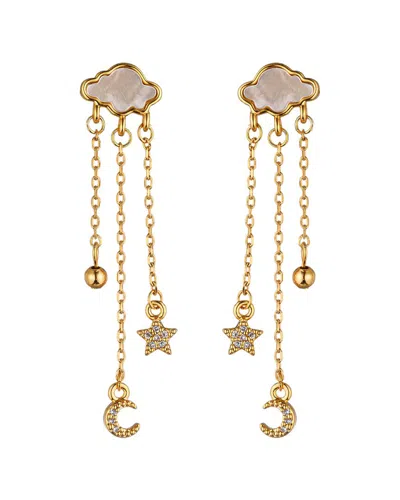 Eye Candy La Cloudy Charmed Earrings In Metallic