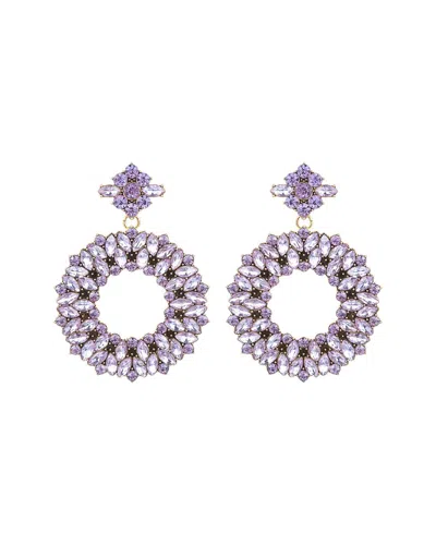 Eye Candy La Crystal Loop Drop Earrings