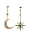 Eye Candy La Crystal Sun & Stars Drop Earrings