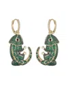 Eye Candy La Cz Anna Gecko Earrings