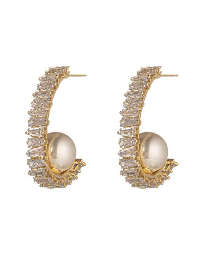 Eye Candy La Cz Ava Half Loop Earrings