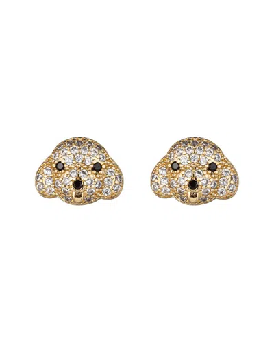EYE CANDY LA EYE CANDY LA CZ BICHON STUD EARRINGS