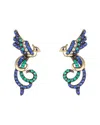 Eye Candy La Cz Bird Dangle Earrings