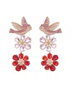 Eye Candy La Cz Bird Earrings