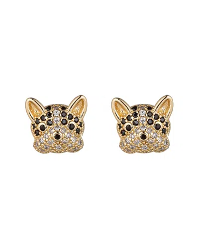 Eye Candy La Cz Bull Dog Stud Earrings