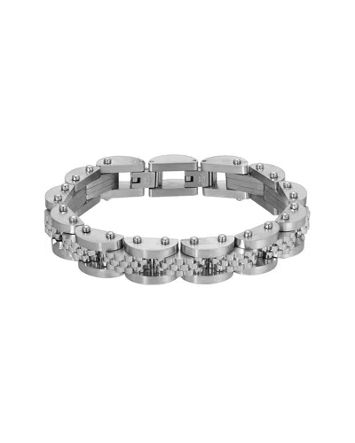 Eye Candy La Cz Carmen Chain Bracelet In Purple