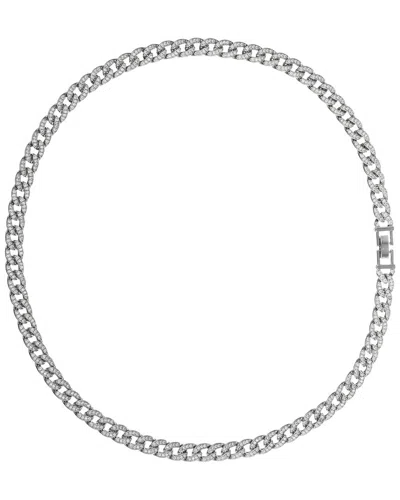 Eye Candy La Cz Chain Necklace In Silver