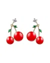 Eye Candy La Cz Cherry Picking Drop Earring