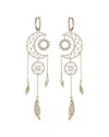 Eye Candy La Cz Dreamcatcher Dangle Earrings