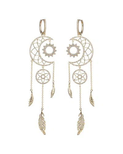 Eye Candy La Cz Dreamcatcher Dangle Earrings