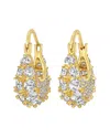 Eye Candy La Women's Ariel 18k Goldplated & Cubic Zirconia Huggie Earrings