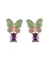 Eye Candy La Cz Eden Butterfly Earrings