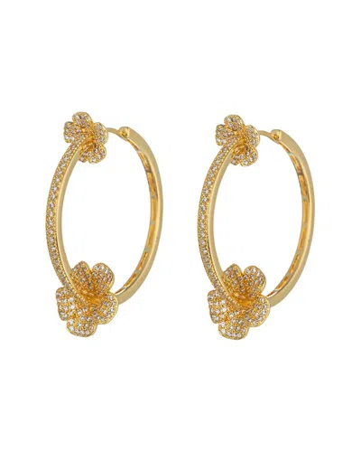 Eye Candy La Cz Flower Earrings