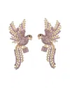Eye Candy La Cz Flying Bird Statement Earrings