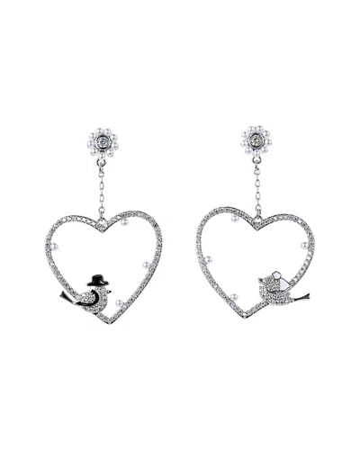 Eye Candy La Cz Heart Marry Me Drop Earring