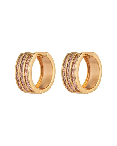 Eye Candy La Cz Hoop Earring In Gold