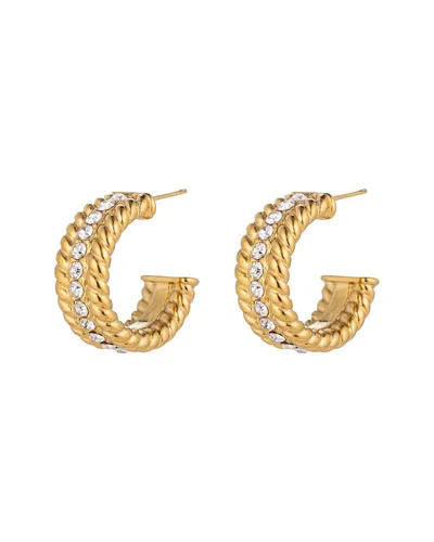 Eye Candy La Cz Hoop Earring In Neutral