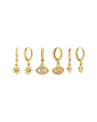 EYE CANDY LA EYE CANDY LA CZ HUGGIE EARRING SET