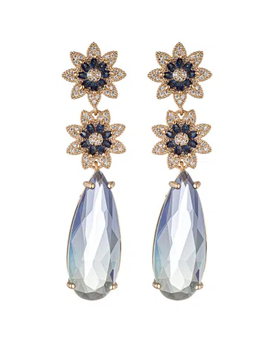 Eye Candy La Cz Ida Drop Earrings In Gold