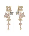 Eye Candy La Cz Isabella Flower Statement Earrings
