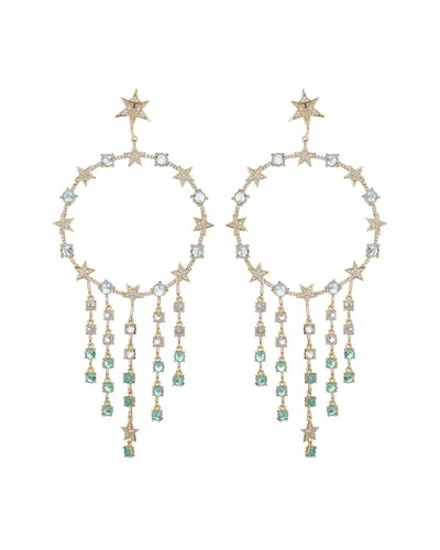 Eye Candy La Cz Juliette Fringe Dangle Earrings