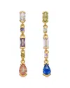Eye Candy La Cz Linear Earrings