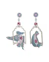 Eye Candy La Cz Louise Singing Bird Drop Earrings