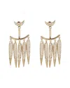 Eye Candy La Cz Moon Spike Drop Earrings