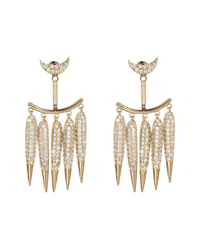 Eye Candy La Cz Moon Spike Drop Earrings