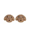 Eye Candy La Cz Poodle Pink Stone Stud