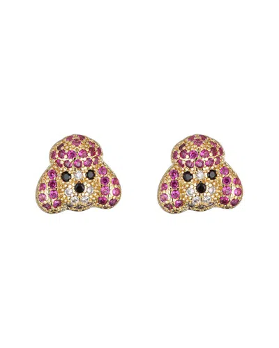 Eye Candy La Cz Poodle Stud Earrings