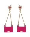 Eye Candy La Cz Purse Earrings