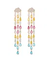 Eye Candy La Cz Raincloud Statement Earrings