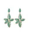 Eye Candy La Cz Roxana Flower Drop Earrings