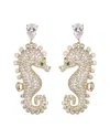 Eye Candy La Cz Seahorse Dangle Earrings
