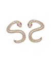 Eye Candy La Cz Snake Eye Statement Earrings
