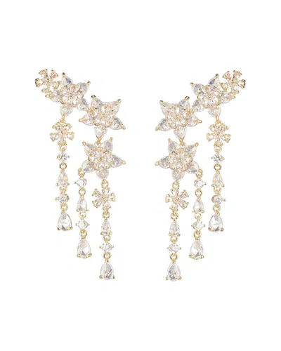 Eye Candy La Cz Star Cuff Dangle Earrings