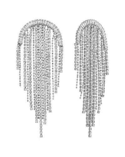 Eye Candy La Cz Statement Earring In Silver