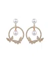 Eye Candy La Cz Stockholm Butterfly Earrings