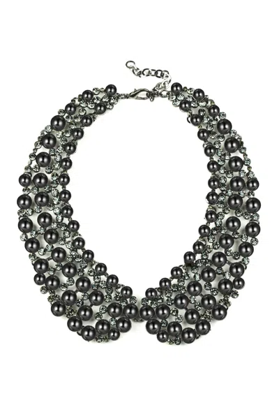 Eye Candy La Diana Statement Necklace - Black In Multi