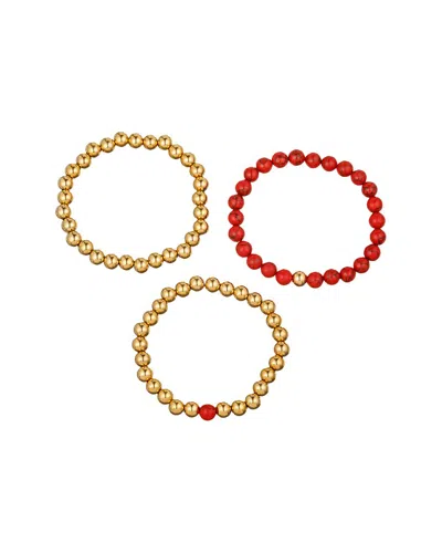 EYE CANDY LA EYE CANDY LA ELIE BEADED 3PC STRETCH BRACELET SET